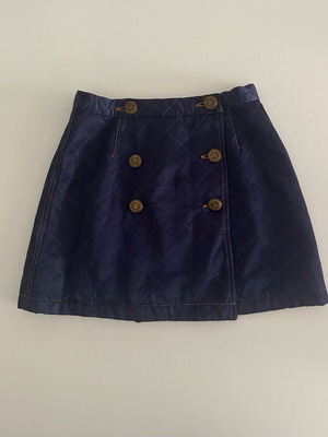 Moschino 90s vintage σατέν mini φούστα με επένδυση σαν καινούργιο, μπλε