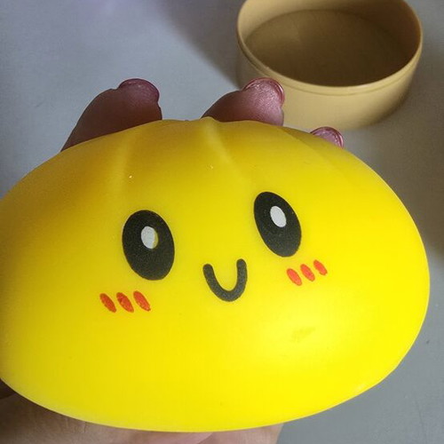 Squeeza Dumpling yellow squishy toy