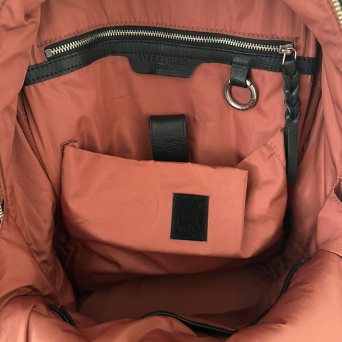 Liebeskind fabric and leather backpack like new, green