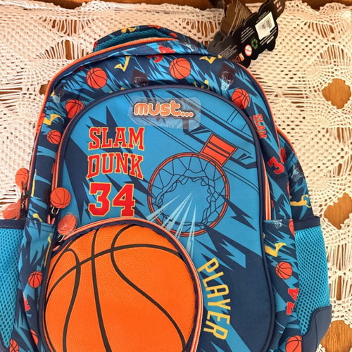 Must Team Slam Dunk School Backpack with Bottle Holder new