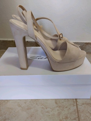 Sante pumps used, 12cm heel, size 38, nude color