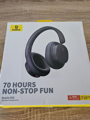 Baseus Bowie D05 Bluetooth ακουστικά καινούργια, υβριδικά, γκρι