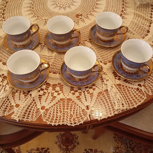 Vintage coffee and tea set like new with golden details
