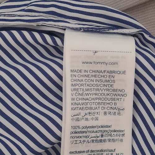 Tommy Hilfiger striped wrap shirt small like new