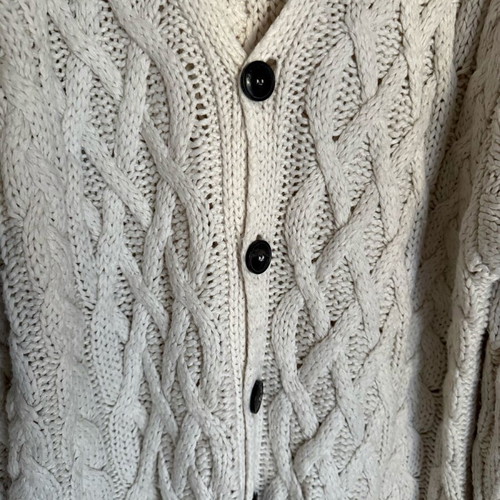 Zara knitted cardigan white like new, size M