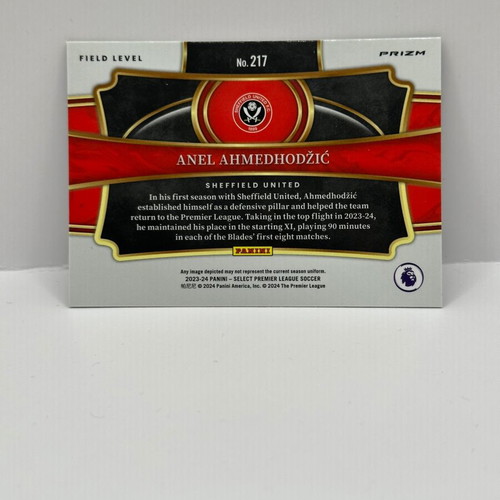 Panini Select Premier League Anel Ahmedhodzic RC Purple Mojo Sheffield 2023-24 new