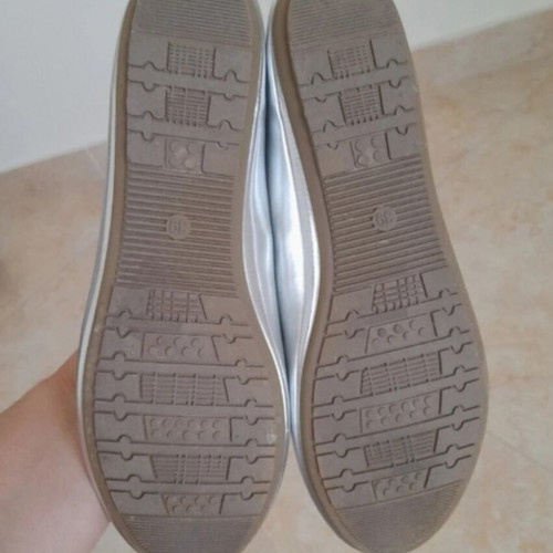 Ballerinas GoGo Shoes like new, silver, size 39, comfortable sole