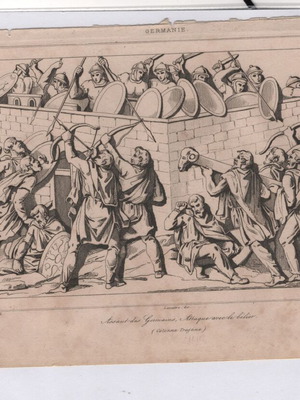 Engravings pack of 12 from 1810 book, Germanic theme, like new