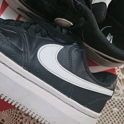 Nike Court Vision Alta sneakers like new, size 39, black-white