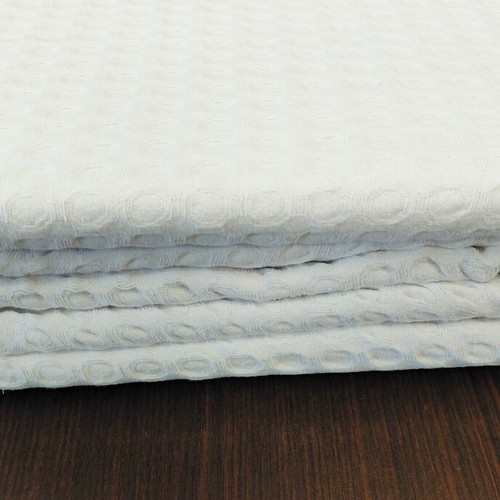 Flamingo White Piqué Double Blanket New