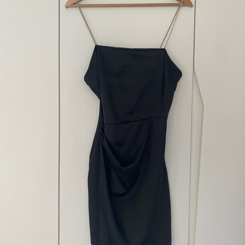 Zara little black dress with rhinestones, size M, like new