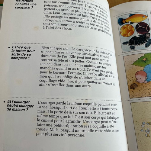 Les animaux sauvages book used, French