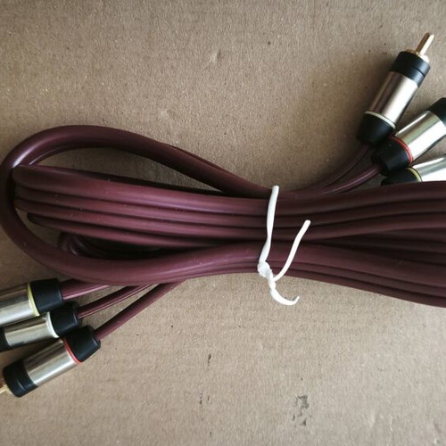 Stereo 3xRCA male to 3xRCA male audio-video cable 1.5m