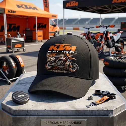 KTM Racing Supermotard Hat new, black, one size