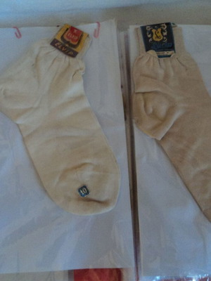 Greek Industrial Vintage Hosiery Samples used, 8 pairs