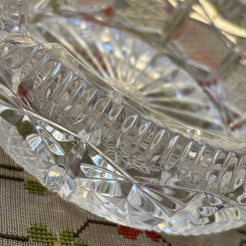 Vintage crystal ashtrays like new, set of 2