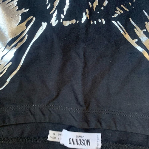 Moschino t-shirt used, black with cat design