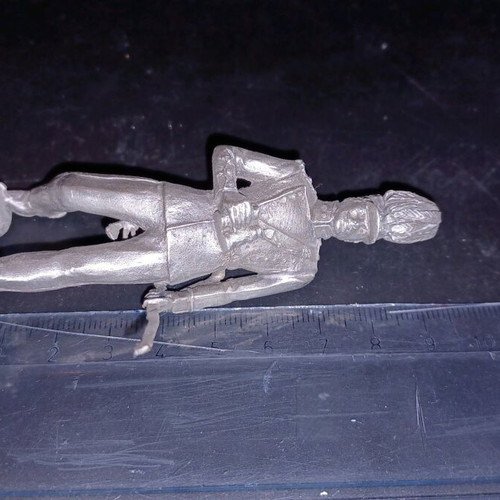 Figure of Greek Artillery School Officer 1900 like new, pewter