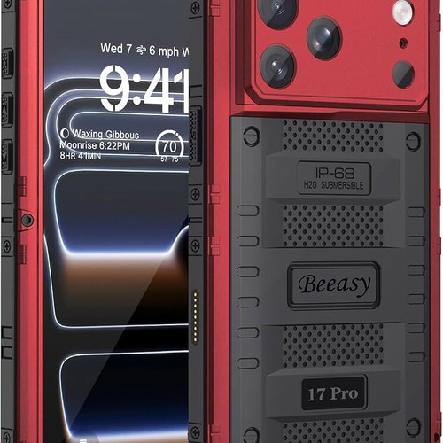 Beeasy case for iPhone 17 Pro, IP68 waterproof, shockproof aluminum armor with protector, new