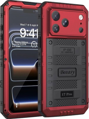 Beeasy case for iPhone 17 Pro, IP68 waterproof, shockproof aluminum armor with protector, new