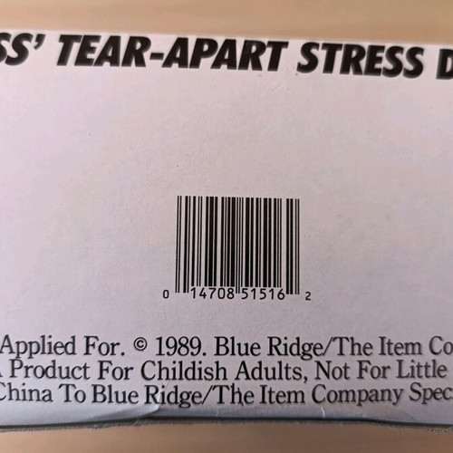 Revenge on the Boss stress toy like new