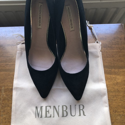Menbur suede leather pumps used, size 40, black