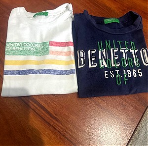Σετ 2 benetton μπλουζάκια 3-4 χρονών 104