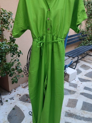 Jumpsuit 87% viscose new, one size, with elastic waist
