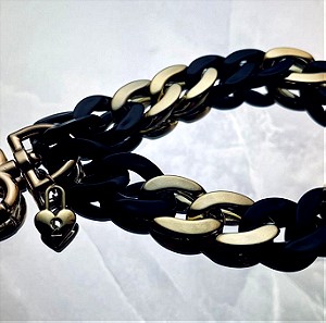 Gold&Black κρεμαστή αλυσιδα καρπού by Eros chain