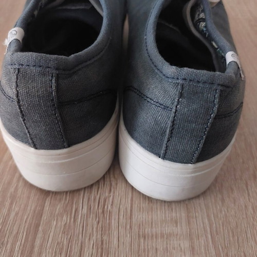 Doccini women's canvas shoes size 41, like new, white sole 4cm