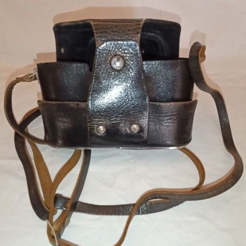 Zenit leather camera case vintage used, KMZ export 1970–1975