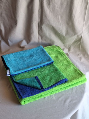 IKEA towel set Brunkrissla Saxan cotton 50x100-70x130 cm new