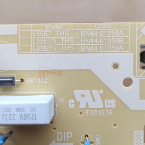 Samsung TV power board used BN44-01058A with ribbon cable