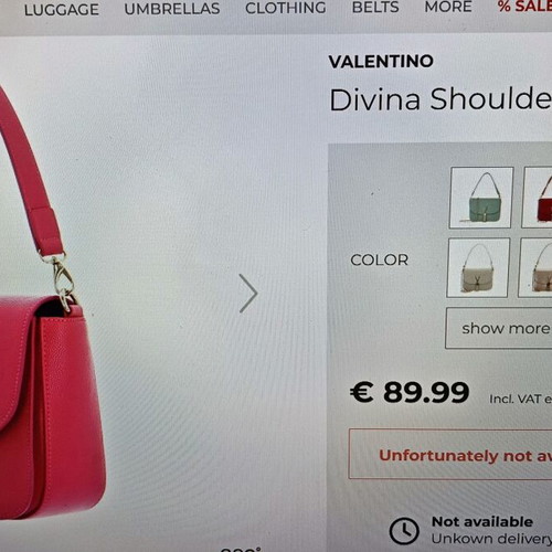 Valentino handbag new, pink, 25/18/8 cm