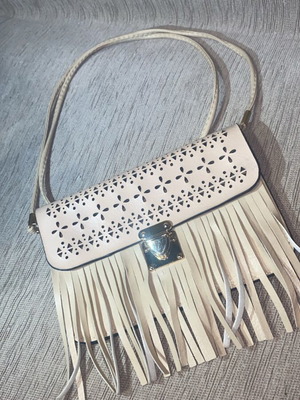 Crossbody bag beige like new