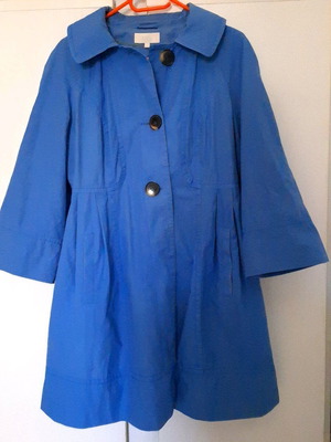 Marks & Spencer coat L (12 UK) like new, blue