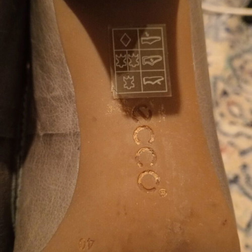 Ecco soft leather pumps like new, size 39/40, gray