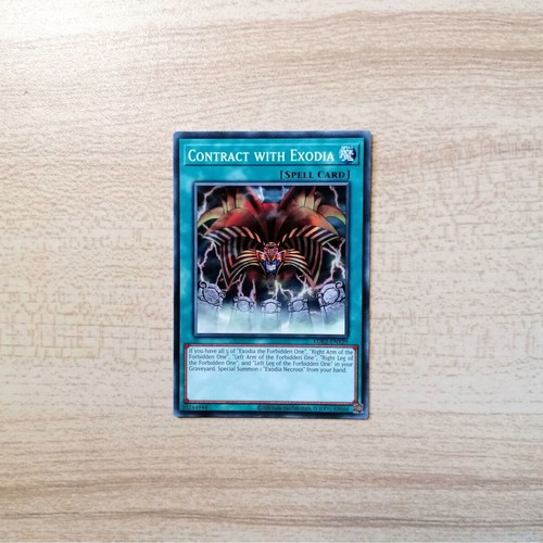 Yu-Gi-Oh! Contract with Exodia Spell Card near mint