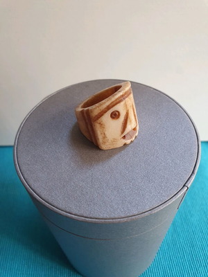 Talisman ring made of bone size 18 like new