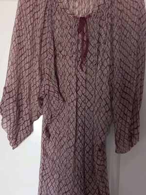 Pinko silk tunic like new, transparent, one size