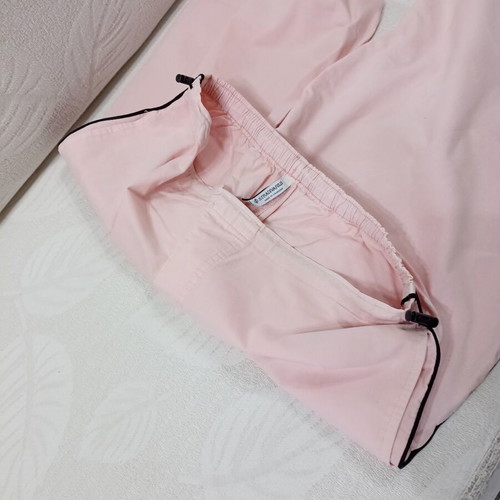 Stradivarius pink women's pants with side stripe, like new, size M