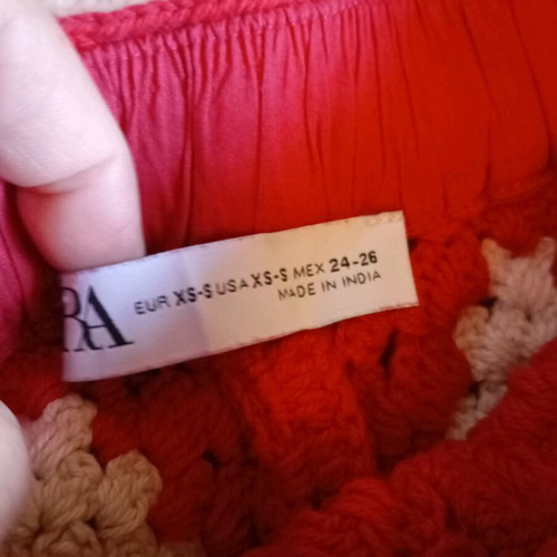Zara Crocket set knit polo and shorts red with white, like new