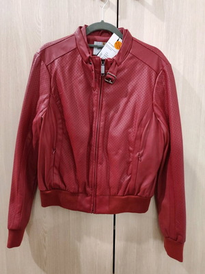 Attrattivo biker jacket καινούριο, κόκκινο, μέγεθος large
