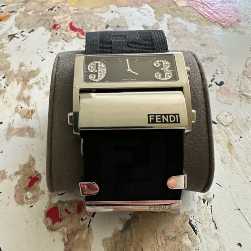 Fendi women's watch used early 2000s with box and cards
