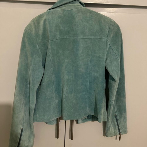 Suede jacket turquoise Pink Woman like new, Small