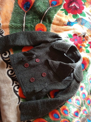 Jacket S gray like new, warm and fitted