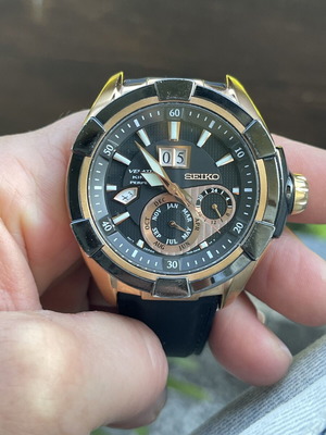 Seiko Velatura Kinetic Perpetual ρολόι μεταχειρισμένο, ανδρικό