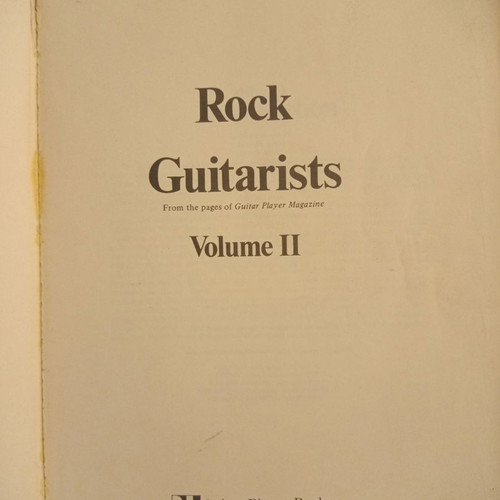 Rock Guitarists Volume II book used, English