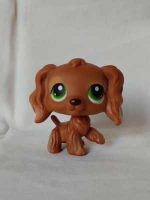 Littlest Pet Shop Cocker Spaniel figure used #252 by Hasbro