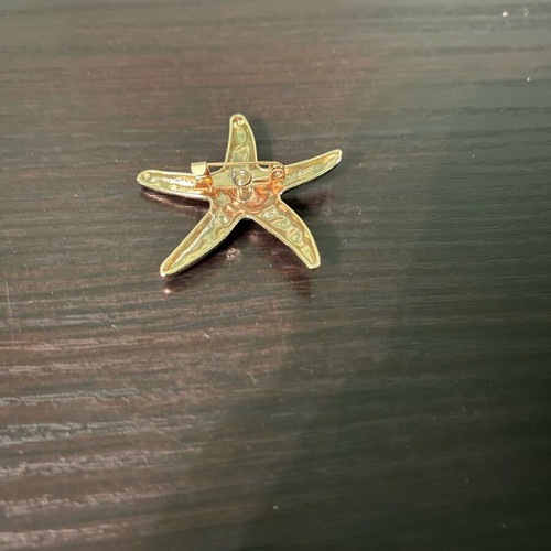 Star-shaped pin gold color like new